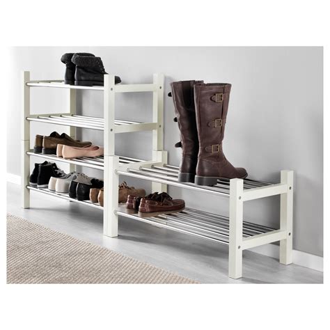 Ikea Tjusig Shoe Rack White Shoe Storage Design Diy Shoe Storage