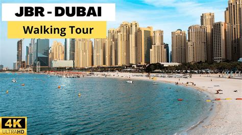 4k Jbr Dubai Walking Tour Jumeirah Beach Residence Smoky Beach