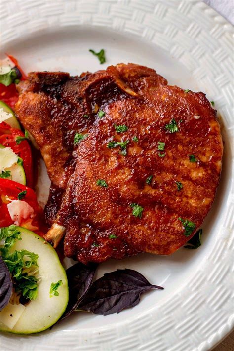 Thin pork chops should be grilled hot and fast, while thicker cuts. Oven Baked Pork Chop Sauce - The combination of the sauce ...