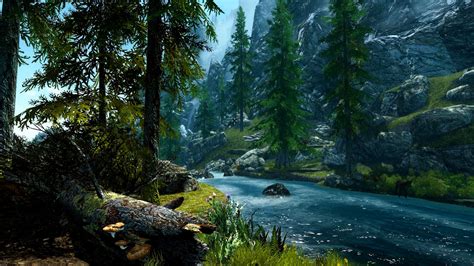 River In Mountain Forest Fondo De Pantalla Hd Fondo De Escritorio