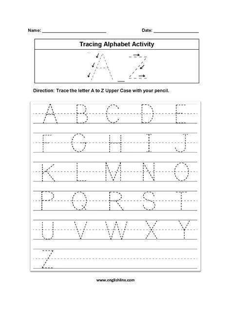 alphabet worksheets tracing alphabet worksheets