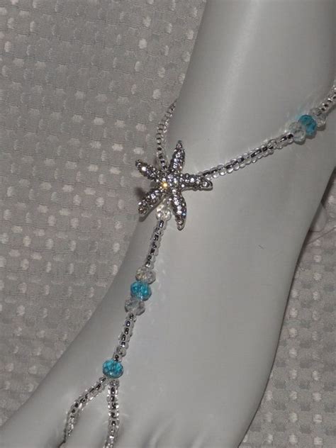 3 Pairs Blue Foot Jewelry Wedding Starfish By Subtleexpressions 9500