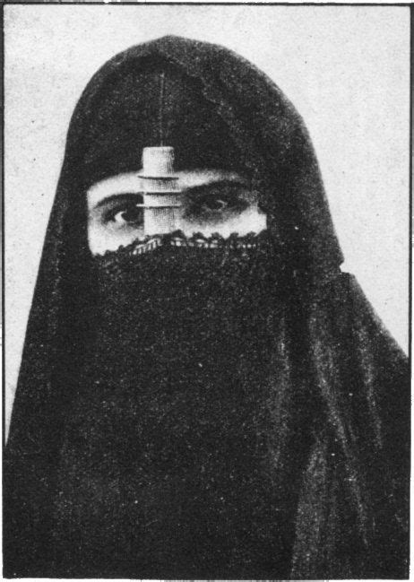 Egyptian Womans Face Veil Black And White Flowers Egyptian Moon