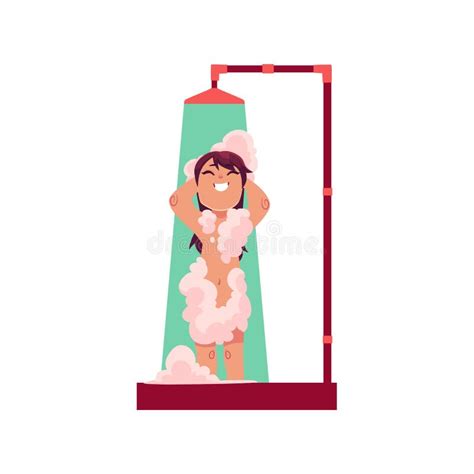 Girl Shower Taking Stock Illustrations 718 Girl Shower Taking Stock