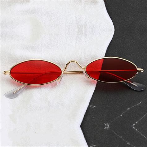 Αγορά Άνδρες S γυαλιά Nywooh Red Oval Sunglasses Men Women Luxury