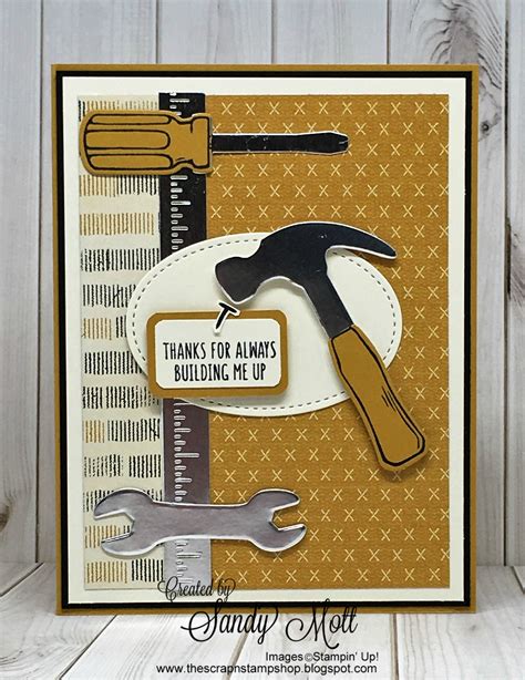 nailed it stampin up created by sandy mott pin 1 masculine tools cards masculine