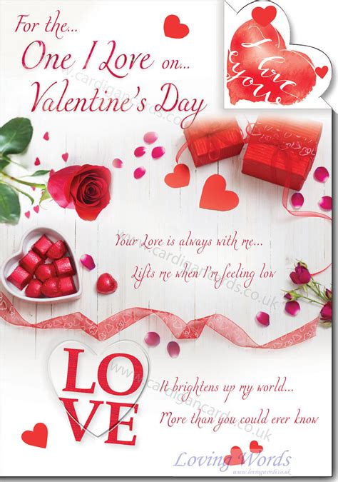 One I Love On Valentines Day Greeting Cards By Loving Words