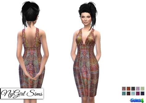 Ts2 Tribal Dress Conversion Sims 4 Female Clothes