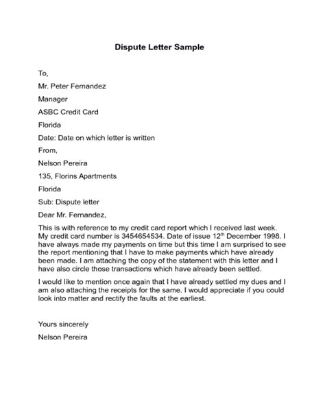 Maybe you would like to learn more about one of these? 2021 Dispute Letter Templates - Fillable, Printable PDF & Forms | Handypdf