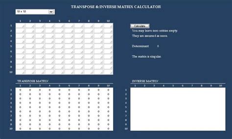 Transpose & Inverse Matrix Calculator | Flickr - Photo Sharing!