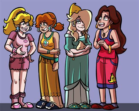 Peach Daisy Rosalina And Pauline By Mintybirdy On Deviantart