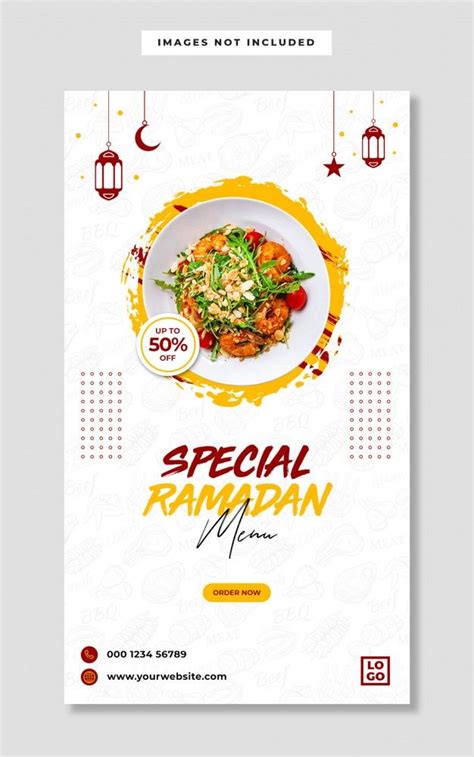 Premium Psd Special Ramadan Food Menu Instagram Story Banner