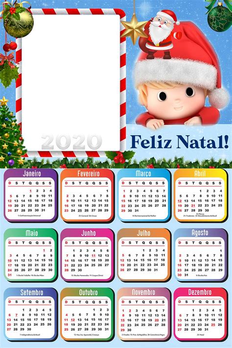 A Calendar For The New Year With Santa Claus On It And Christmas Tree