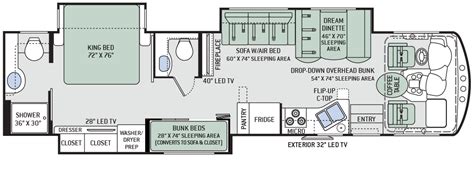 Great 16x20 house plans with loft | bradshomefurnishings unique house plans pic. 2015 Challenger 37TB Bunkhouse Luxury Gas Class A ...