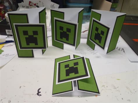 My kids are really into minecraft. Minecraft invitations … … (mit Bildern) | Minecraft geburtstag, Minecraft einladungen, Minecraft ...