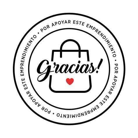 Gracias Significa Gracias En Español Pegatina Vector De Stock