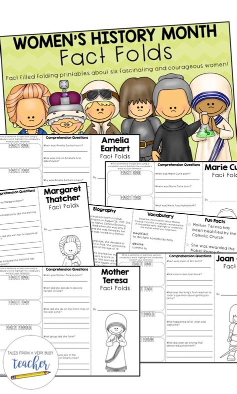 30 Womens History Month Worksheets