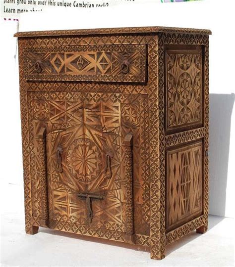 One Of A Kind Handmade African Carved Wooden Cabinet Vintage Etsy