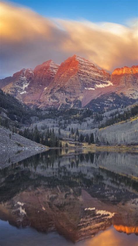 The Maroon Bells And The Crater Lake Wallpaper Backiee