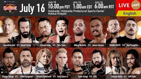 Njpw G1 Climax 2022 Night 7 Results Night 8 Card Updated Standings Tpww