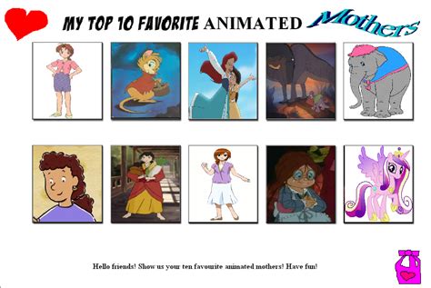 My Top 10 Favorite Animated Mothers By Cartoonstar92 On Deviantart Vrogue