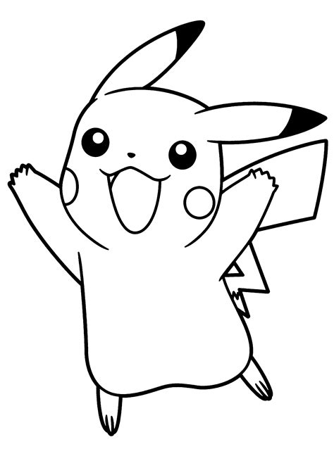 Imagenes Para Pintar De Pikachu Páginas Imprimibles