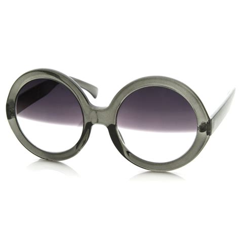 Celebrity Nicole Richie Oversize Round Sunglasses Zerouv