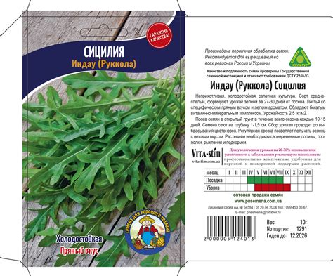 Руккола: посадка и уход в открытом грунте, описание сортов, выращивание ...
