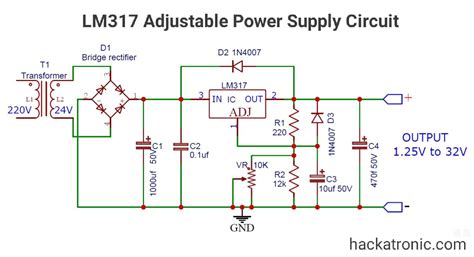 Variable Voltage Regulator Circuit Diagram Iot Wiring Diagram