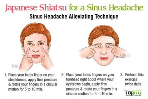 Shiatsu For A Sinus Headache Sinus Remedies Acupressure Treatment Massage Techniques