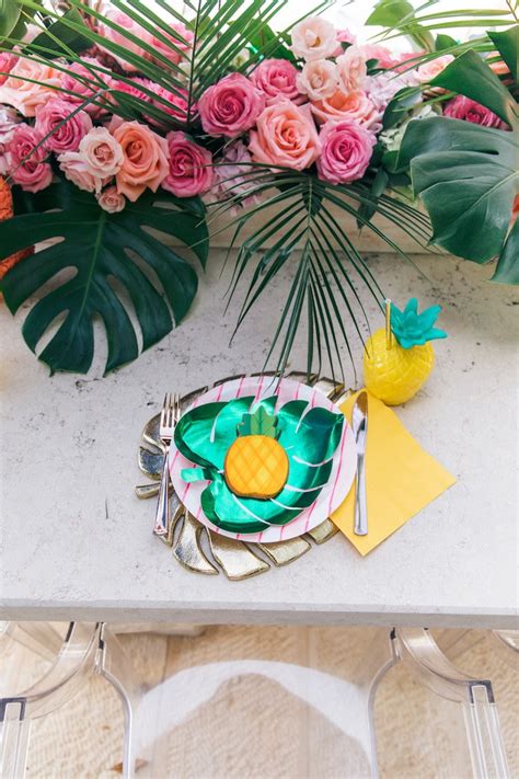 Turn your spare room into the ultimate hangout for pool. Kara's Party Ideas Tropical Flamingo Pool Party | Kara's ...
