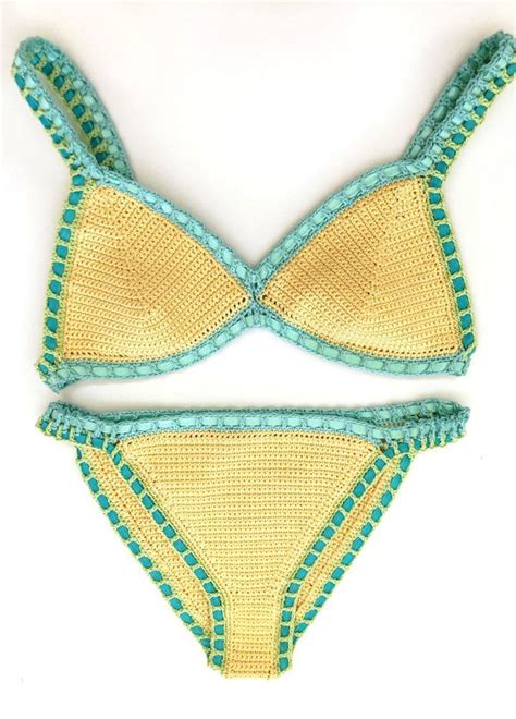 Malibu Bikini Crochet Pattern By Deborah O Leary Crochet Swimwear Pattern Crochet Swimsuits