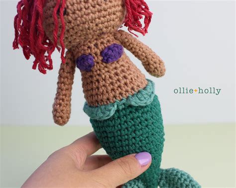 Little Mermaid Ariel Amigurumi Crochet Pattern Only Ollie Holly