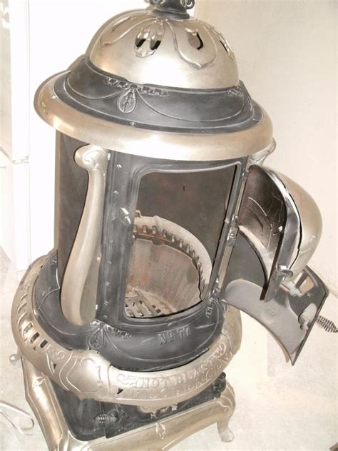 1899 antique c emrich florence hot blast no 77 pot belly cast iron stove 1836928825