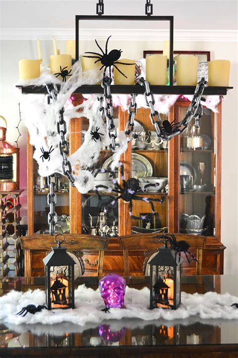 Gothic home decor & diy supplies vlog. Creepy, Crawly Halloween Dining Room Decor