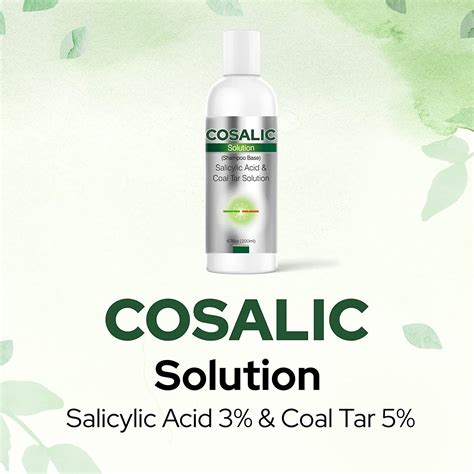 Buy Cosalic Coal Tar And Salicylic Acid Solution Dandruff Free Shampoo