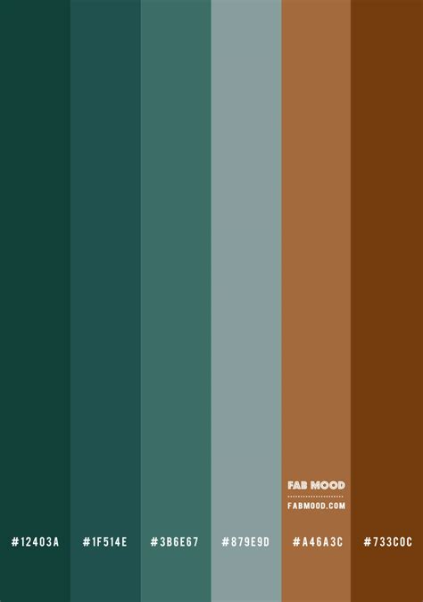 Brown And Teal Colour Combo Colour Palette 170 1 Fab Mood Wedding