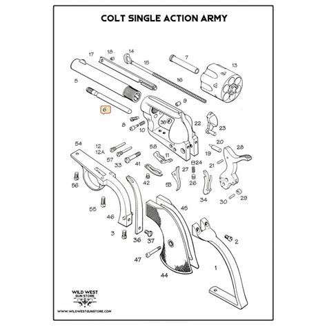Axe De Barillet Colt Saa Peacemaker Base Pins