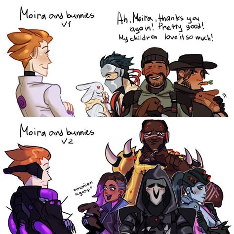 Moira And Bunnies Rick And Morty Overwatch Comic Overwatch