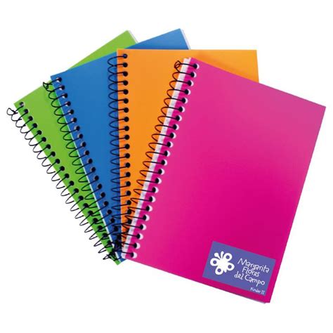 Cuadernos Argollados De Colores Con Cuadros Grandes Sencillo Tipo