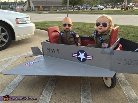 Top Gun Goose And Maverick Babies Costume Photo 2 3