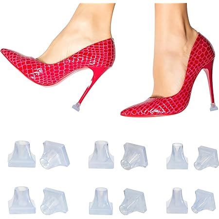 Ootsr Pcs Clear Square Heel Stoppers Sizes High Heel Protectors Shoes Women Perfect Heel
