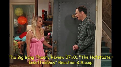 The Big Bang Theory Review 07x01 The Hofstadter Insufficiency