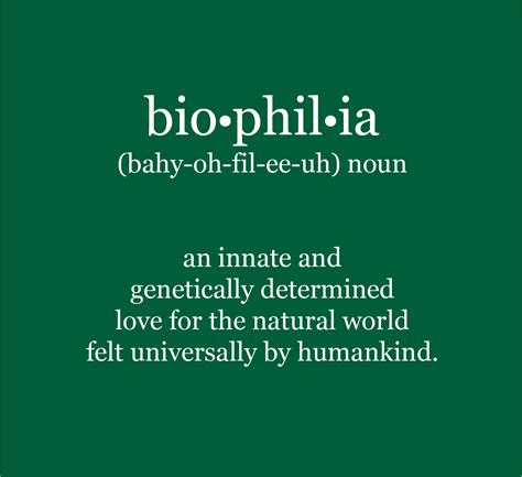 Biophilia The Love Of Life And All Living Systems Nature Words