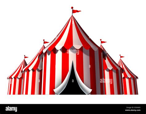 Circus Tent Design Element As A Group Of Big Top Carnival Tents With