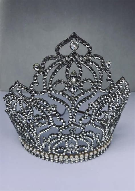 Show Stopping 7 Tall Vintage Crown Tiara Etsy In 2021 Tiaras And