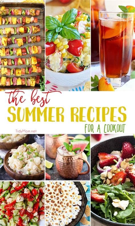 The Best Summer Recipes For A Cookout Tidymom