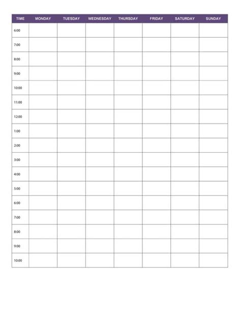 24 Free Daily Schedule Templates And Daily Planners Word Excel Pdf