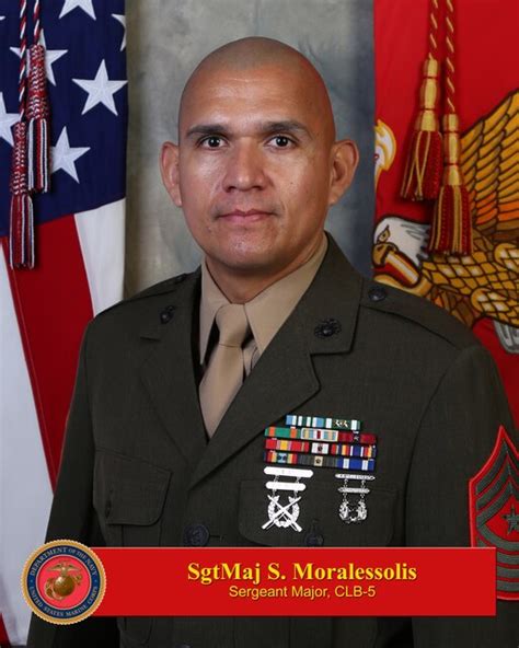 Sergeant Major S Moralessolis 1st Marine Logistics Group Leaders