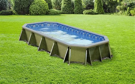 16 X 32 Grecian Diy Semi Inground Pool Kit With Steel Step